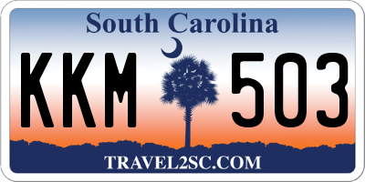 SC license plate KKM503