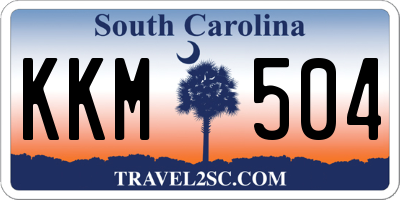 SC license plate KKM504