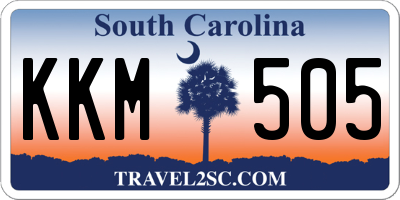 SC license plate KKM505