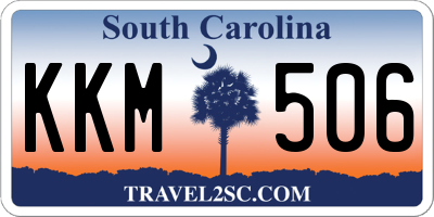 SC license plate KKM506