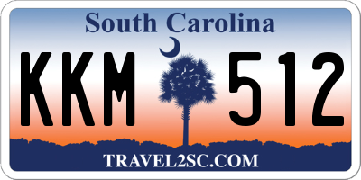 SC license plate KKM512