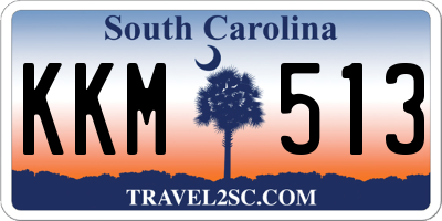 SC license plate KKM513