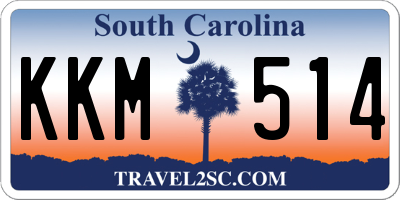SC license plate KKM514