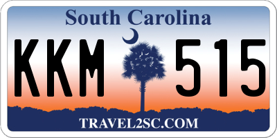 SC license plate KKM515