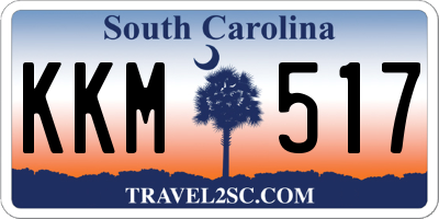 SC license plate KKM517