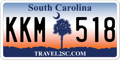 SC license plate KKM518