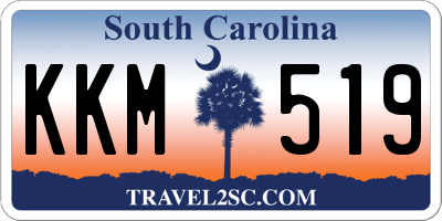 SC license plate KKM519