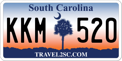 SC license plate KKM520