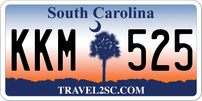 SC license plate KKM525