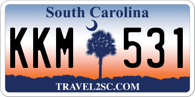 SC license plate KKM531