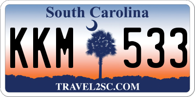 SC license plate KKM533