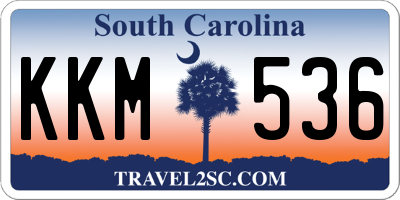 SC license plate KKM536