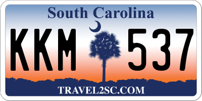 SC license plate KKM537