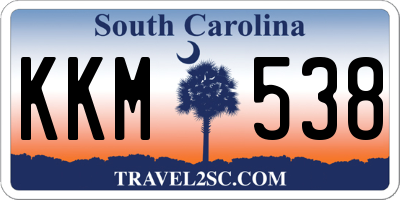 SC license plate KKM538