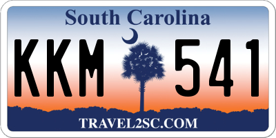 SC license plate KKM541