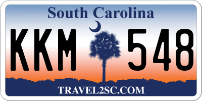 SC license plate KKM548