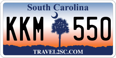 SC license plate KKM550