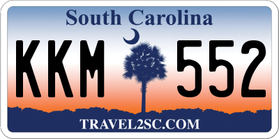 SC license plate KKM552