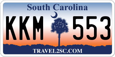 SC license plate KKM553