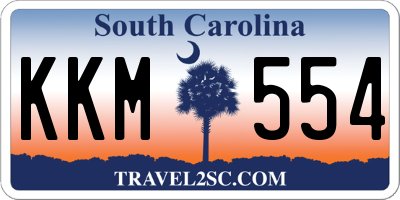 SC license plate KKM554