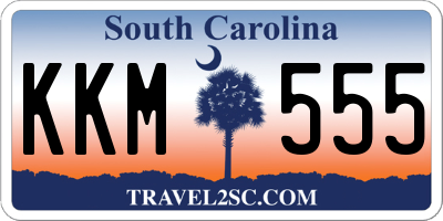 SC license plate KKM555