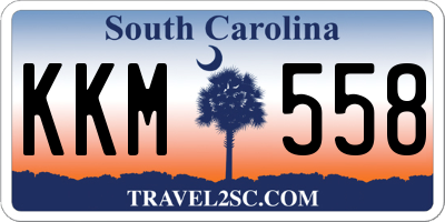 SC license plate KKM558