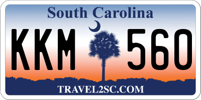 SC license plate KKM560
