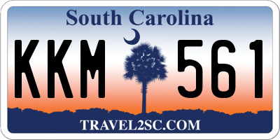 SC license plate KKM561