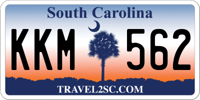 SC license plate KKM562