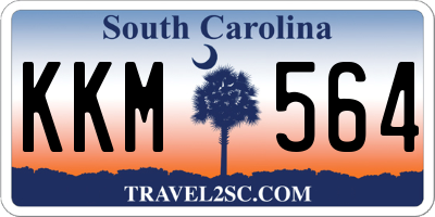 SC license plate KKM564