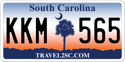 SC license plate KKM565