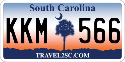 SC license plate KKM566
