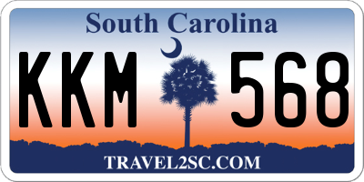 SC license plate KKM568