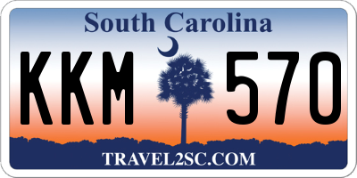 SC license plate KKM570