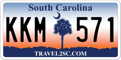 SC license plate KKM571
