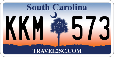 SC license plate KKM573