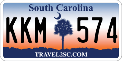 SC license plate KKM574
