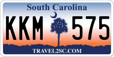 SC license plate KKM575