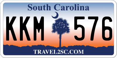 SC license plate KKM576
