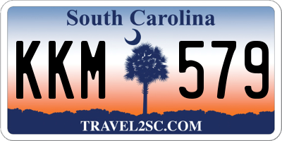 SC license plate KKM579