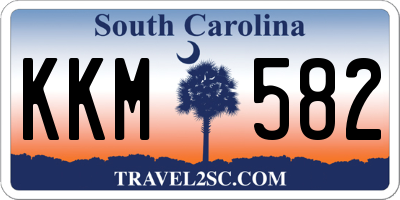 SC license plate KKM582