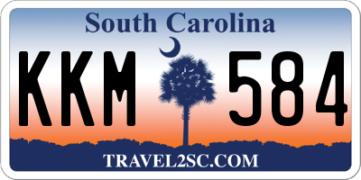 SC license plate KKM584