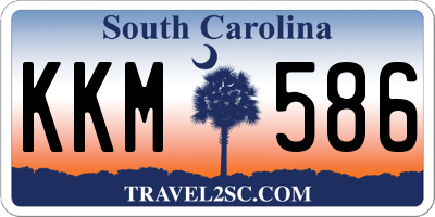SC license plate KKM586