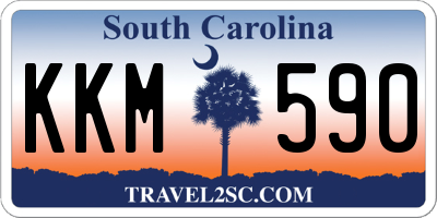 SC license plate KKM590