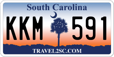 SC license plate KKM591