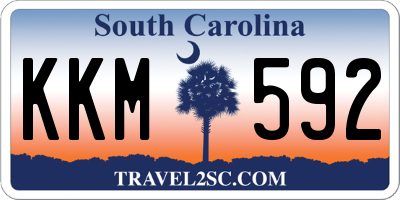 SC license plate KKM592