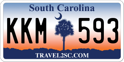 SC license plate KKM593