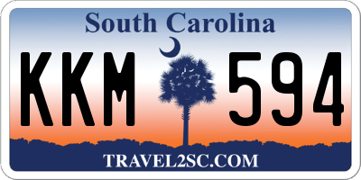 SC license plate KKM594