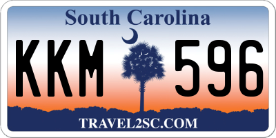 SC license plate KKM596
