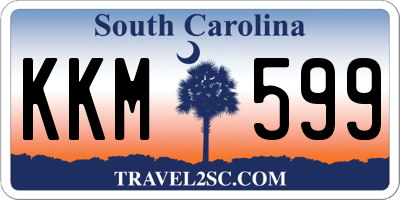 SC license plate KKM599